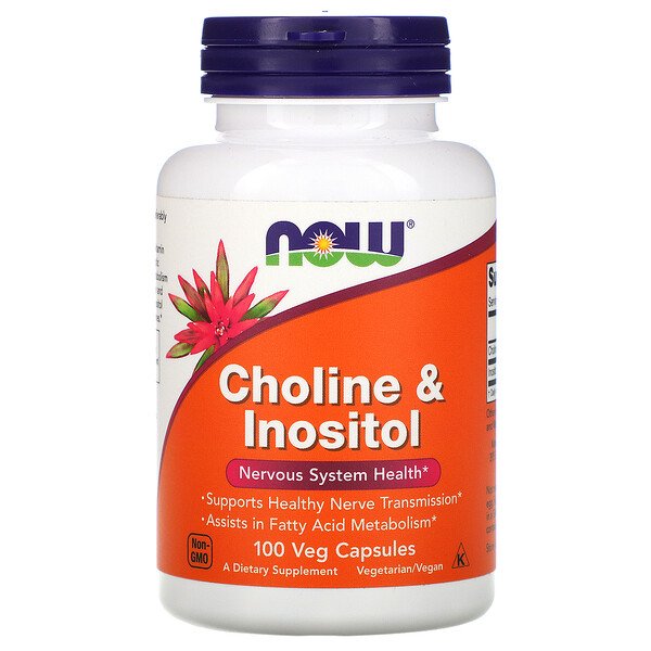 Now Foods Choline & Inositol 100 Veg viên 3 now foods choline inositol 100 veg capsules 513