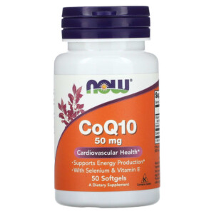 NOW Foods CoQ10 50 mg 50 Softgel 733739031921
