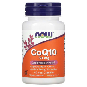 NOW Foods CoQ10 60 mg 60 Veg Capsules 733739031532