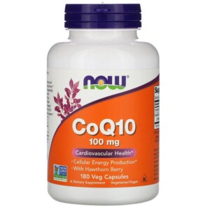Mua Now Foods CoQ10 with Hawthorn Berry 100 mg 180 Veg viên giảm giá rẻ Hà nội TPHCM