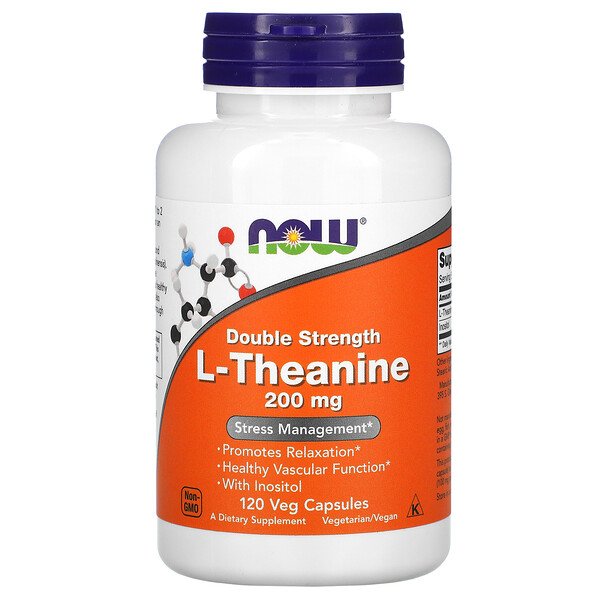Mua Now Foods Double Strength L-Theanine 200 mg 120 Veg viên giảm giá rẻ Hà nội TPHCM