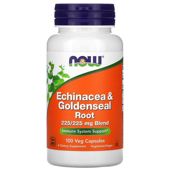 Now Foods Echinacea & Goldenseal Root 100 viên 3 now foods echinacea goldenseal root 100 veg capsules 41403