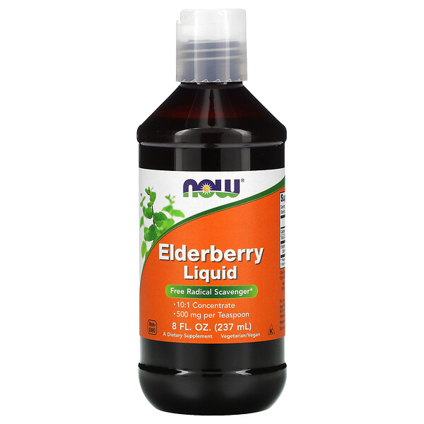 NOW Foods Elderberry Liquid 500 mg 8 fl oz (237 ml) 3 NOW Foods Elderberry Liquid 500 mg 8 fl oz (237 ml) 733739048523