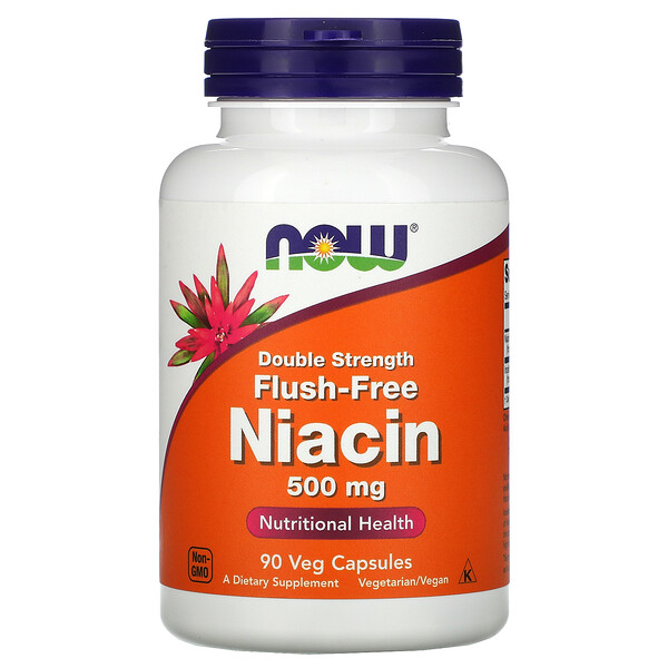 NOW Foods Flush-Free Niacin Double Strength 500 mg 90 Veg Capsules 1 Mua Now Foods Flush-Free Niacin Double Strength 500 mg 90 Veg viên giảm giá rẻ Hà nội TPHCM
