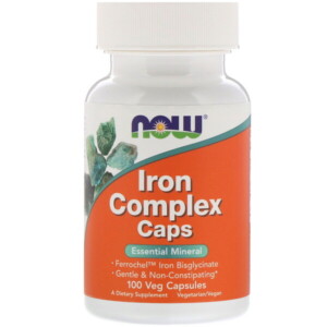 Mua Now Foods Iron Complex Caps 100 Veg viên giảm giá rẻ Hà nội TPHCM