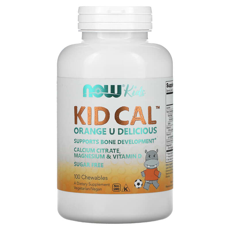 NOW Foods Kid Cal 100 Chewables 3 NOW Foods Kid Cal 100 Chewables 733739012333
