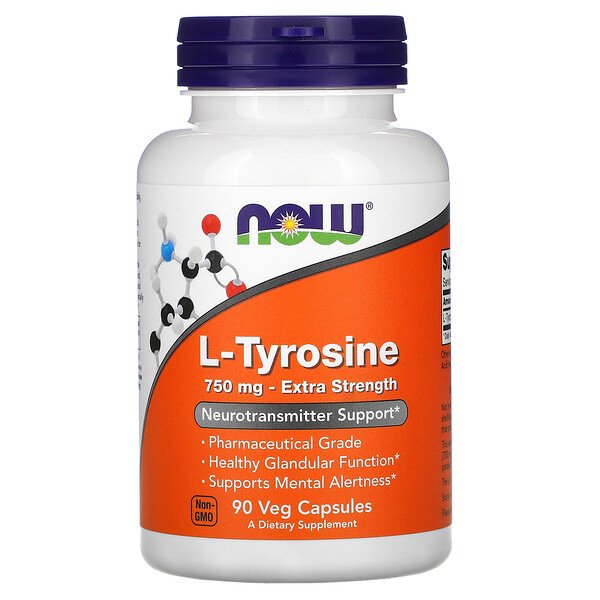 Now Foods L-Tyrosine Extra Strength 750 mg 90 Veg viên 6 now foods l tyrosine extra strength 750 mg 90 veg capsules 6681