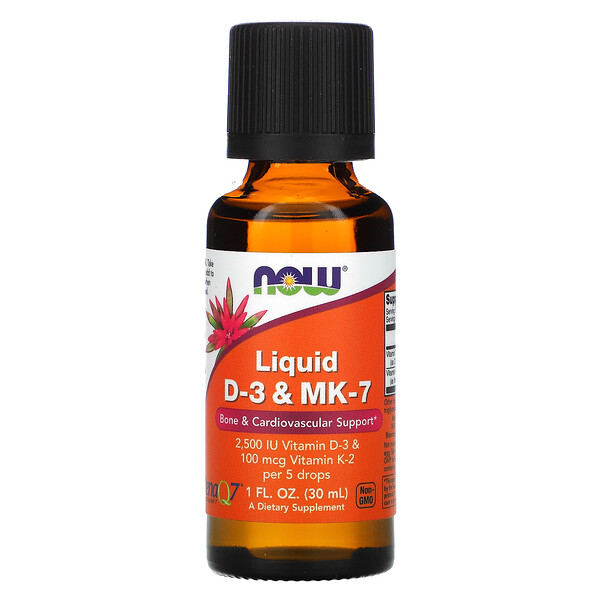 Mua Now Foods Liquid D-3 & MK-7 1 oz 30 ml giảm giá rẻ Hà nội TPHCM