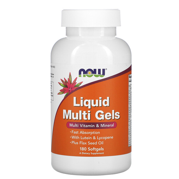 Mua Now Foods Liquid Multi Gels 180 Softgels giảm giá rẻ Hà nội TPHCM