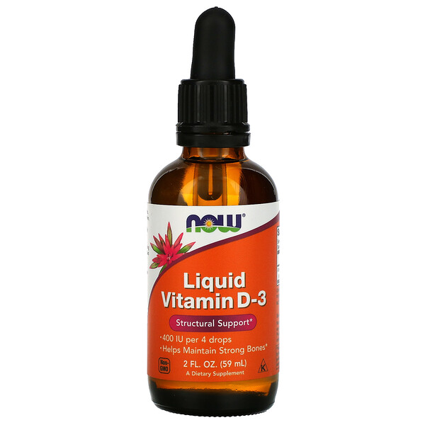 Mua Now Foods Liquid Vitamin D-3 10 mcg 400 IU 2 oz 59 ml giảm giá rẻ Hà nội TPHCM