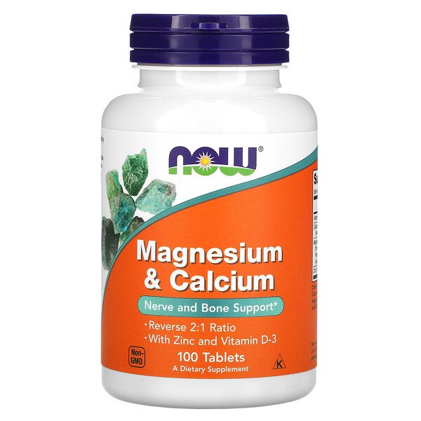 Mua Now Foods Magnesium & Calcium 100 viên giảm giá rẻ Hà nội TPHCM