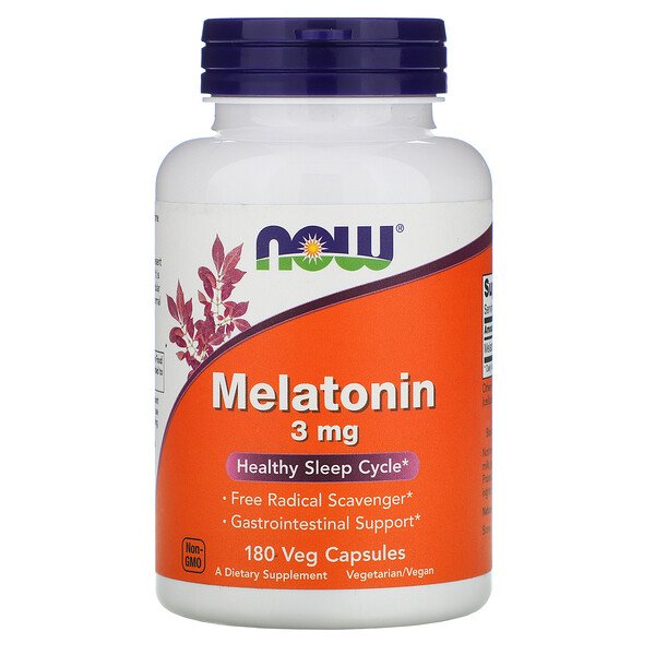 NOW Foods Melatonin 3 mg 180 Veg Capsules 2 Mua Now Foods Melatonin 3 mg 180 Veg viên giảm giá rẻ Hà nội TPHCM