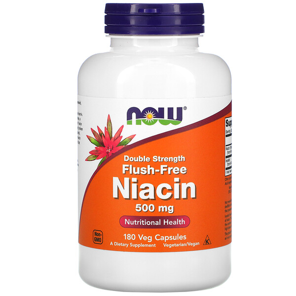Mua Now Foods Niacin Flush-Free Double Strength 500 mg 180 Veg viên giảm giá rẻ Hà nội TPHCM