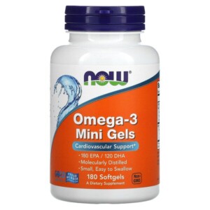 Mua Now Foods Omega-3 Mini Gels 180 Softgels giảm giá rẻ Hà nội TPHCM