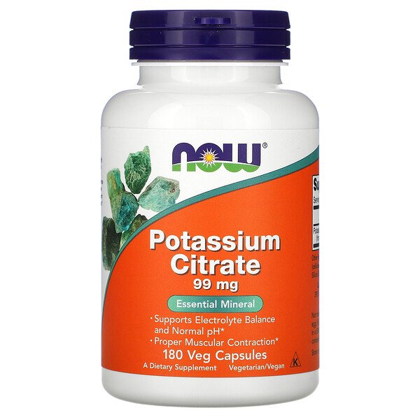 Mua Now Foods Potassium Citrate 99 mg 180 Veg viên giảm giá rẻ Hà nội TPHCM