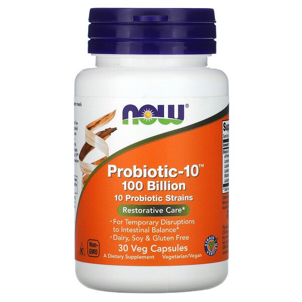 Now Foods Probiotic-10 Restorative Care 100 Billion 30 Veg viên 3 now foods probiotic 10 restorative care 100 billion 30 veg capsules 64465