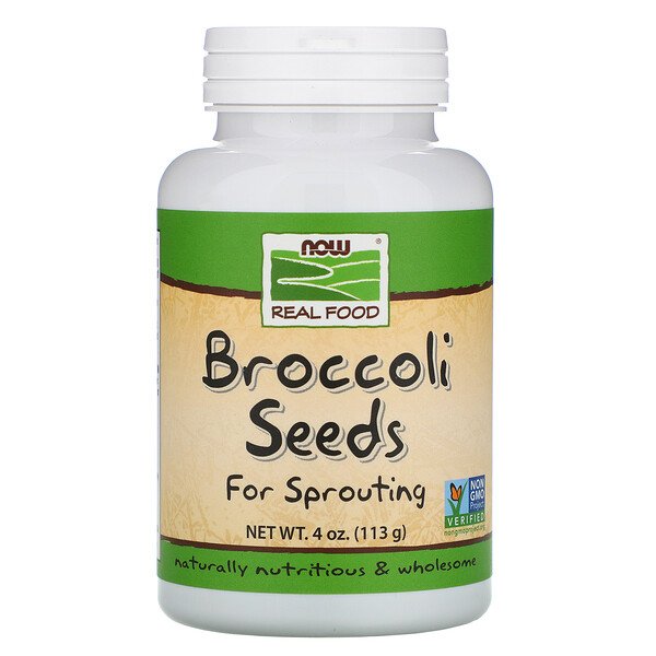 Now Foods Real Food Broccoli Seeds 4 oz (113 g) 3 now foods real food broccoli seeds 4 oz 113 g 11256