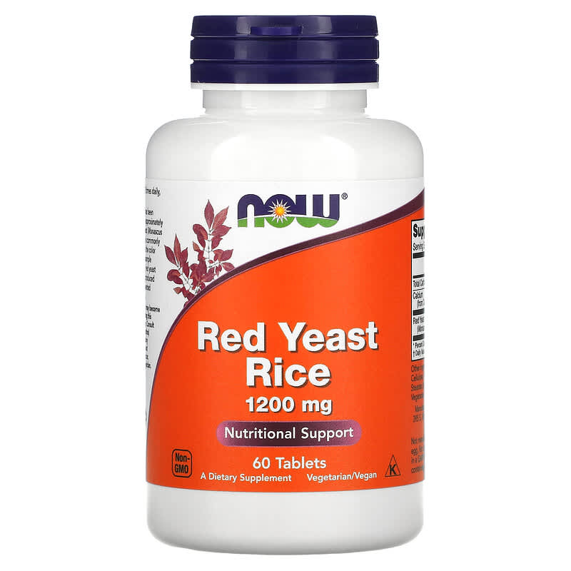 NOW Foods Red Yeast Rice 1.200 mg 60 Tablets 3 NOW Foods Red Yeast Rice 1.200 mg 60 Tablets 733739035042