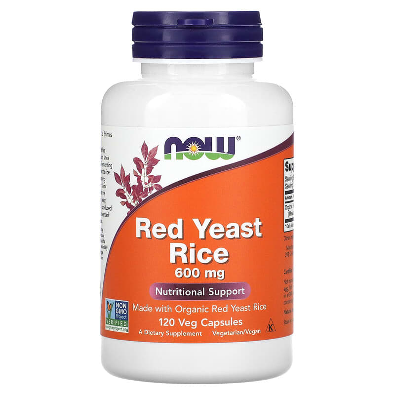 Now Foods Red Yeast Rice 600 mg 120 viên 3 now foods red yeast rice 600 mg 120 veg capsules 776