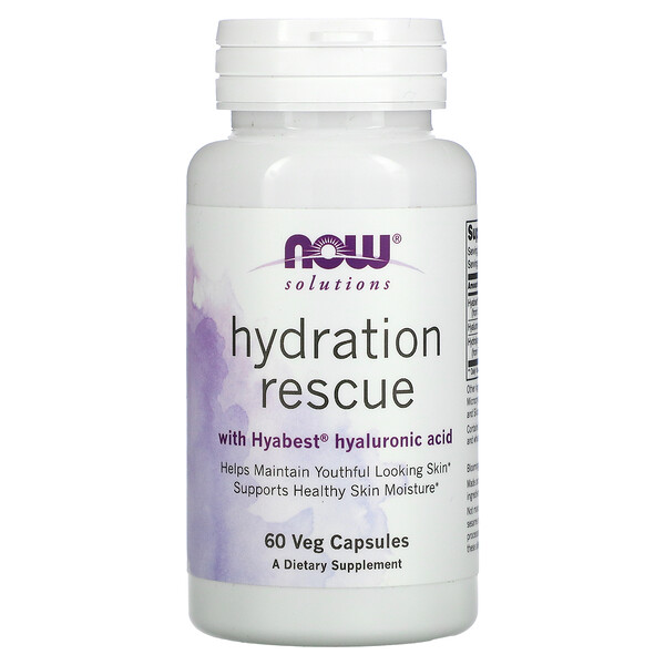 Mua Now Foods Solutions Hydration Rescue with Hyabest Hyaluronic Acid 60 Veg viên giảm giá rẻ Hà nội TPHCM
