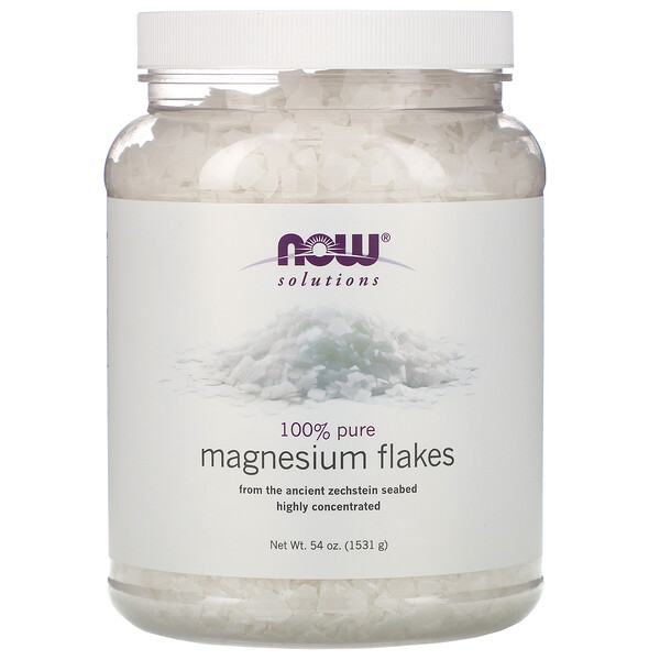 NOW Foods Solutions Magnesium Flakes 100% Pure 54 oz (1531 g) 1 Mua Now Foods Solutions Magnesium Flakes 100% Pure 3.37 lbs 1531 g giảm giá rẻ Hà nội TPHCM