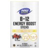 NOW Foods Sports B-12 Energy Boost Sticks Tart Berry 10.000 mcg 12 Sticks 2.1 oz (60 g) 733739005038