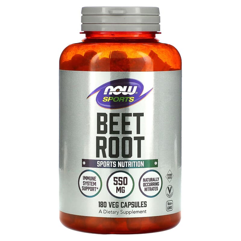 NOW Foods Sports Beet Root 550 mg 180 Veg Capsules 3 NOW Foods Sports Beet Root 550 mg 180 Veg Capsules 733739050564