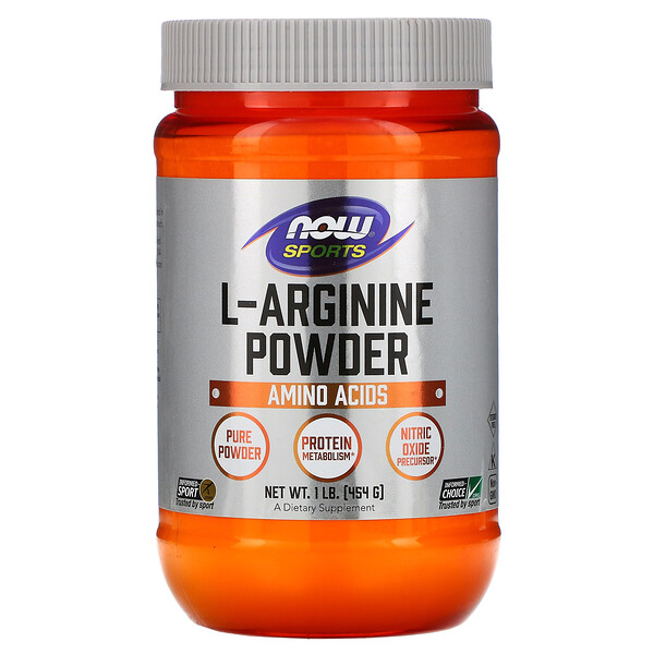 Mua Now Foods Sports L-Arginine Powder 1 lb 454 g giảm giá rẻ Hà nội TPHCM