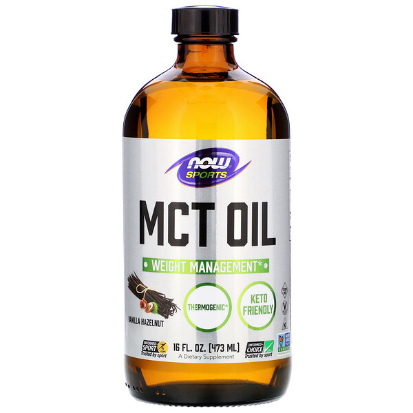 Mua Now Foods Sports MCT Oil Vanilla Hazelnut oz 473 ml giảm giá rẻ Hà nội TPHCM