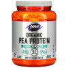 NOW Foods Sports Organic Pea Protein Powder Pure Unflavored 1.5 lbs (680 g) 733739021083