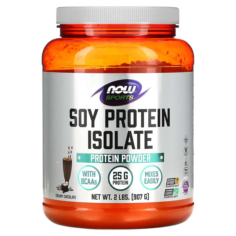 NOW Foods Sports Soy Protein Isolate Creamy Chocolate 2 lbs (907 g) 3 NOW Foods Sports Soy Protein Isolate Creamy Chocolate 2 lbs (907 g) 733739021434