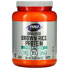 NOW Foods Sports Sprouted Brown Rice Protein Powder Pure Unflavored 2 lbs (907 g) 733739022066
