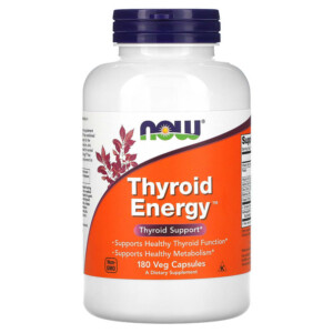 NOW Foods Thyroid Energy 180 Veg Capsules 733739033697