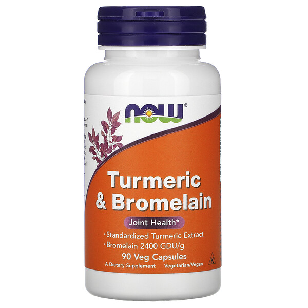 Mua Now Foods Turmeric & Bromelain 90 Veg viên giảm giá rẻ Hà nội TPHCM