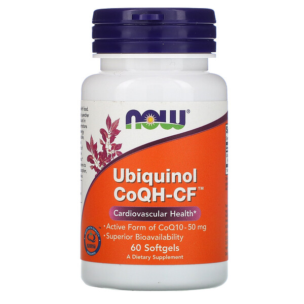 Now Foods Ubiquinol CoQH-CF 60 Softgels 3 now foods ubiquinol coqh cf 60 softgels 10669