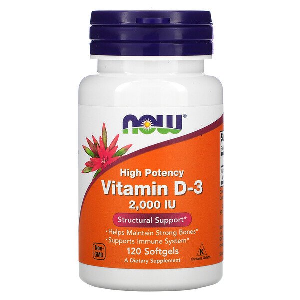 NOW Foods Vitamin D-3 High Potency 2.000 IU 120 Softgels 1 Mua Now Foods Vitamin D-3 50 mcg 2