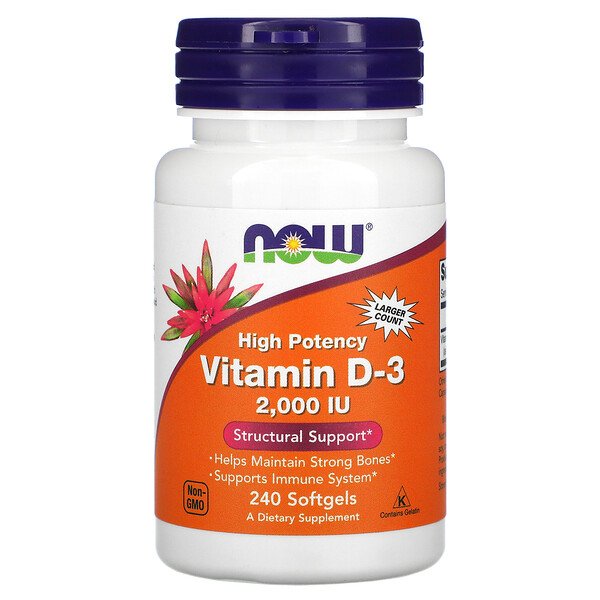 Mua Now Foods Vitamin D-3 50 mcg 2