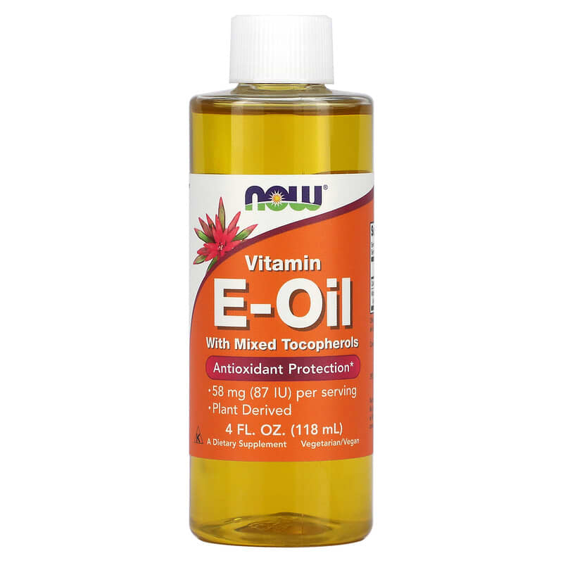 NOW Foods Vitamin E-Oil with Mixed Tocopherols 4 fl oz (118 ml) 3 NOW Foods Vitamin E-Oil with Mixed Tocopherols 4 fl oz (118 ml) 733739009302