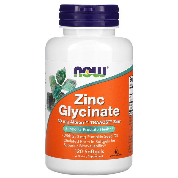 Mua Now Foods Zinc Glycinate 120 Softgels giảm giá rẻ Hà nội TPHCM