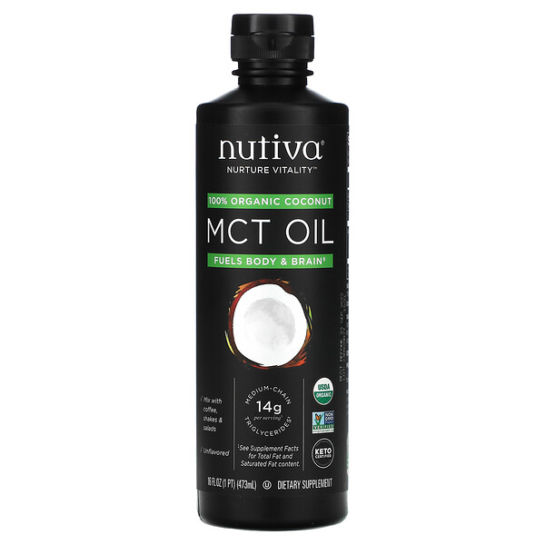Mua Nutiva 100% Organic Coconut MCT Oil Unflavored oz 473 ml giảm giá rẻ Hà nội TPHCM