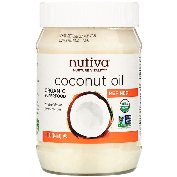 Mua Nutiva Organic Coconut Oil Refined 15 oz 444 ml giảm giá rẻ Hà nội TPHCM