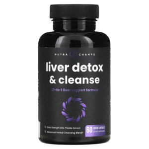 NutraChamps Liver Detox & Cleanse 60 Veggie Capsules 621983999114