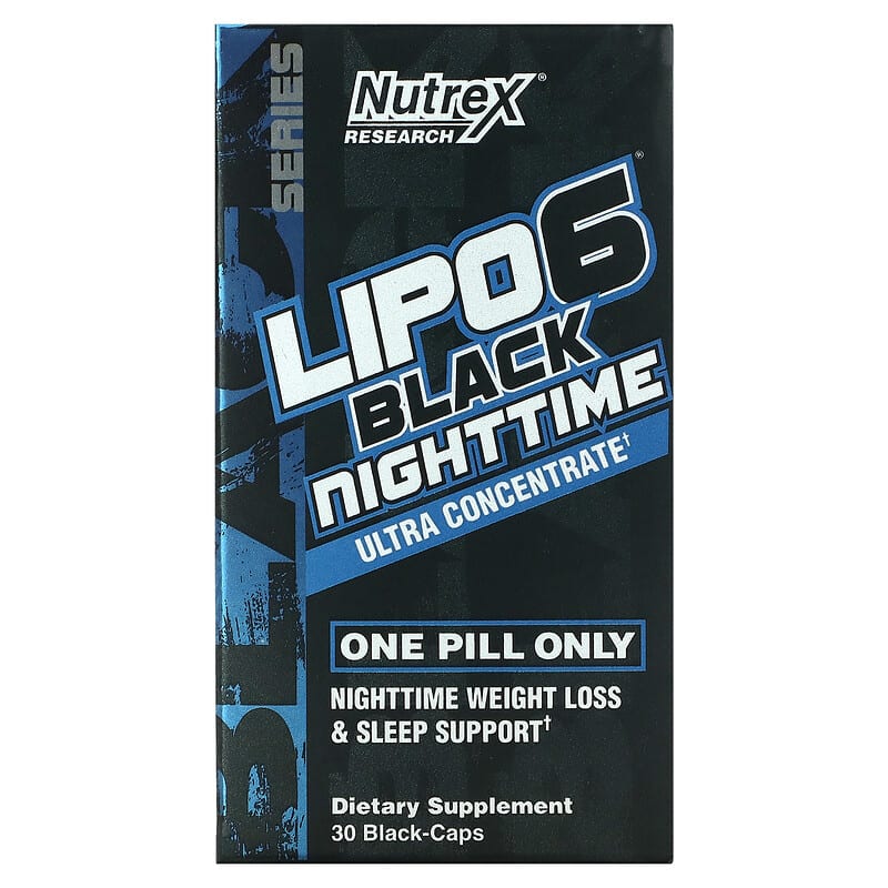 Nutrex Research LIPO-6 Black Nighttime Ultra Concentrate 30 Black-Caps 3 Nutrex Research LIPO-6 Black Nighttime Ultra Concentrate 30 Black-Caps 850005755562