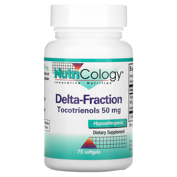 Nutricology Delta-Fraction Tocotrienols 50 mg 75 Softgels 3 nutricology delta fraction tocotrienols 50 mg 75 softgels 11172