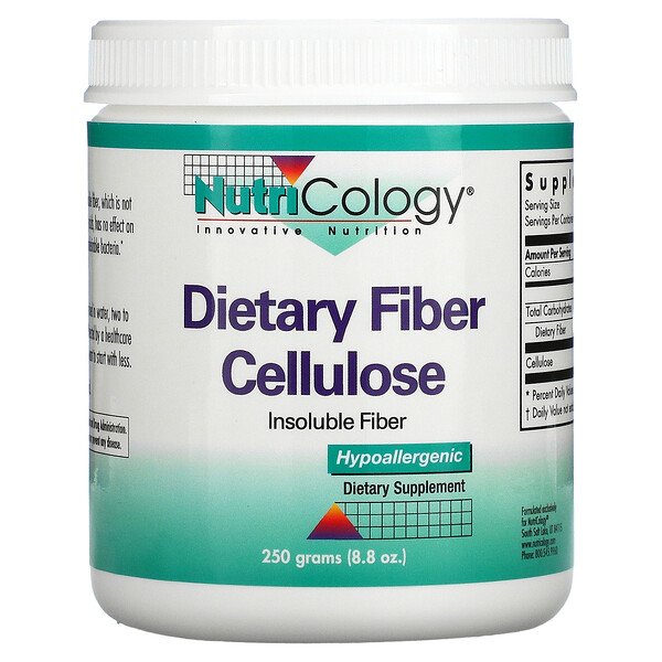 Nutricology Dietary Fiber Cellulose 8.8 oz (250 g) 3 nutricology dietary fiber cellulose 8 8 oz 250 g 3427