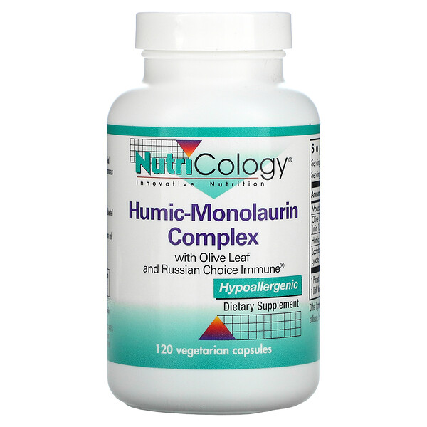 Nutricology Humic-Monolaurin Complex 120 viên 3 nutricology humic monolaurin complex 120 vegetarian capsules 85373