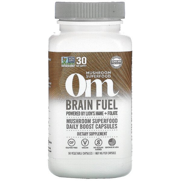 Om Mushrooms Brain Fuel 2.000 mg 90 Vegetable Capsules 2 Mua Om Mushrooms Brain Fuel 667 mg 90 viên giảm giá rẻ Hà nội TPHCM