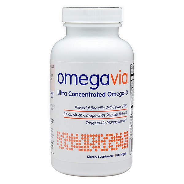 OmegaVia Ultra Concentrated Omega-3 60 Softgels 3 omegavia ultra concentrated omega 3 60 softgels 94911