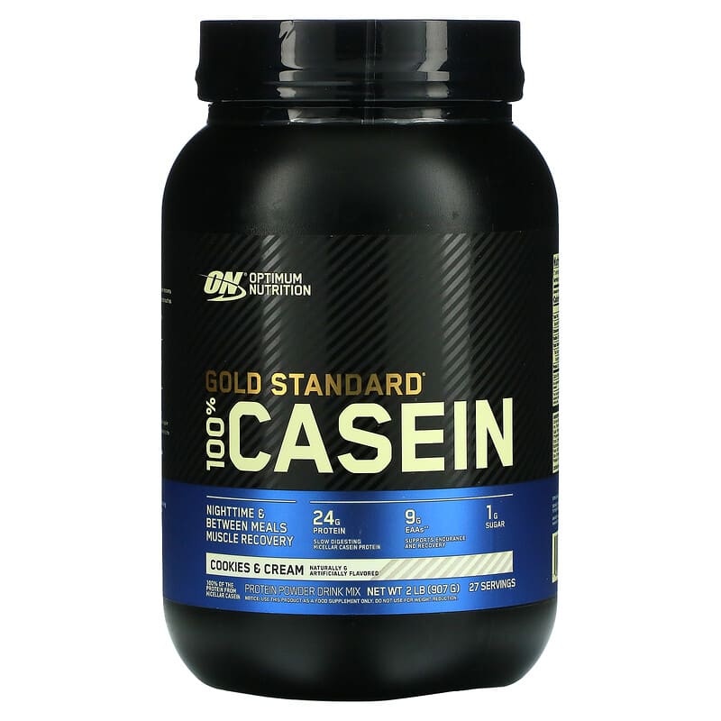 Optimum Nutrition Gold Standard 100% Casein Cookies & Cream 2 lb (907 g) 3 Optimum Nutrition Gold Standard 100% Casein Cookies & Cream 2 lb (907 g) 748927024159
