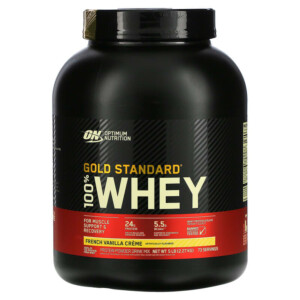 Optimum Nutrition Gold Standard 100% Whey French Vanilla Creme 5 lb (2.27 kg) 748927024128